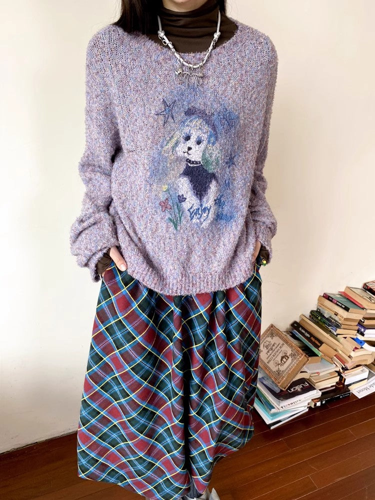 Plaid bud skirt【s0000010361】