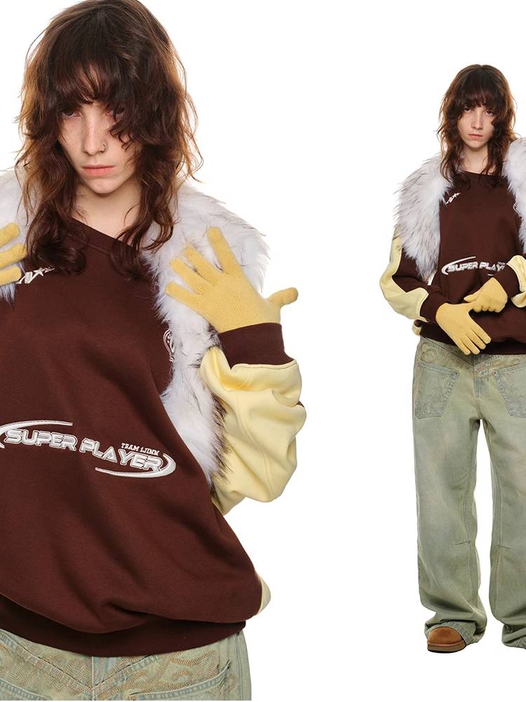 Off-the-shoulder jersey sweatshirt【s0000011412】