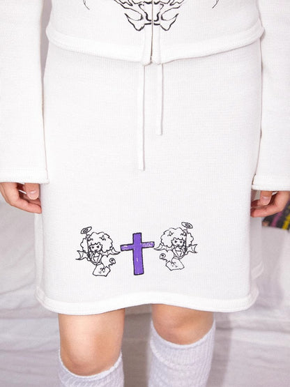 A-line knit skirt【s0000011121】