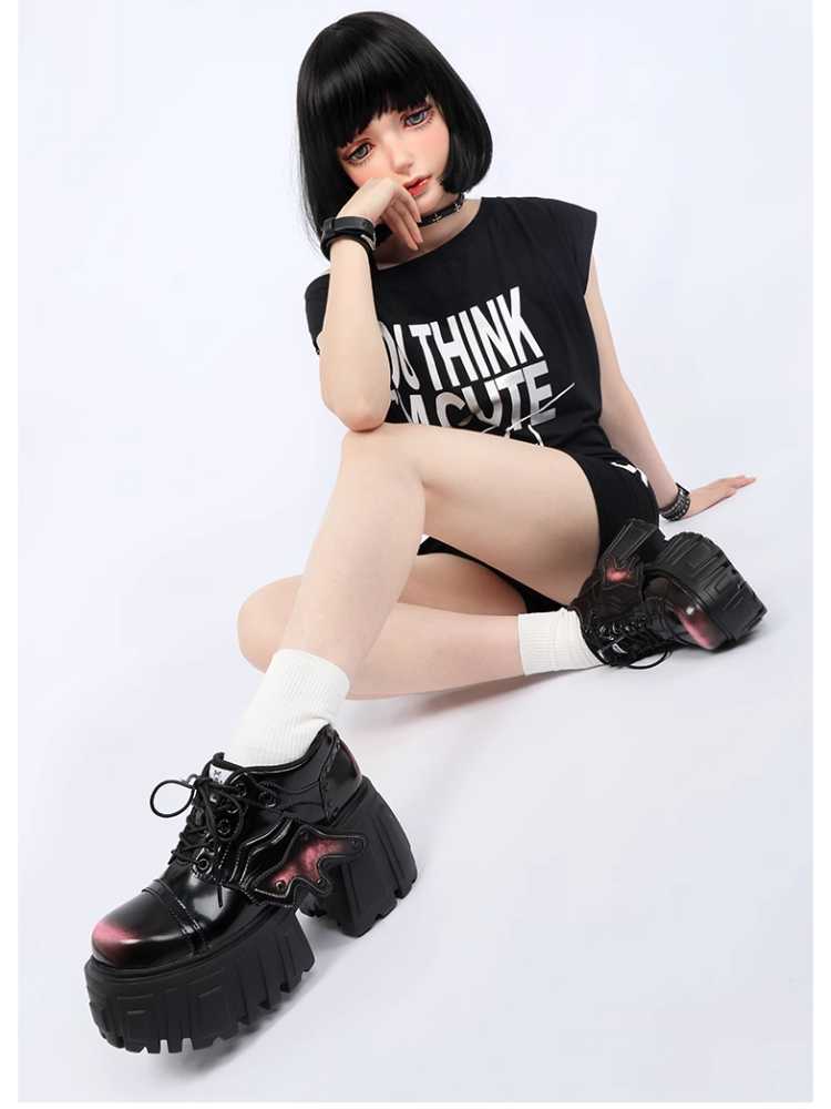 Hot girl punk platform shoes【s0000010086】