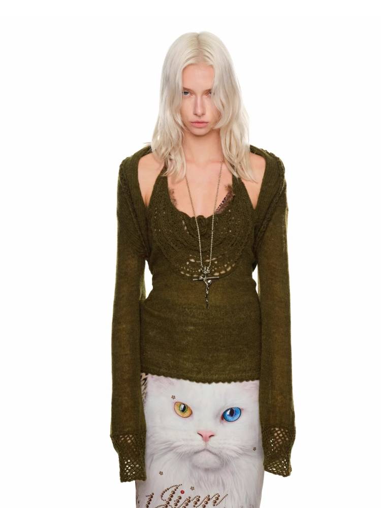 Low waist cat print skirt【s0000011406】