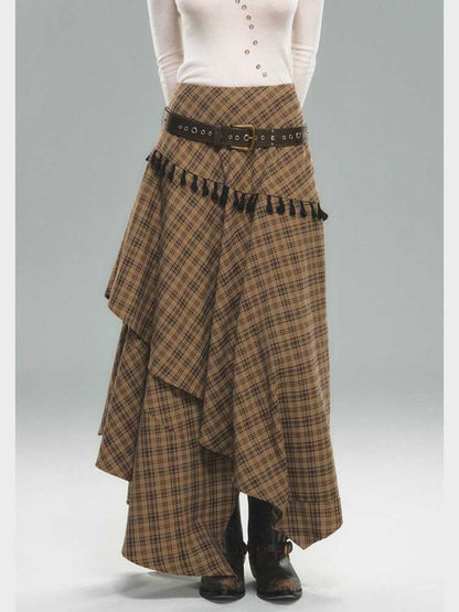 Retro Hot Girl Long Skirt [S0000010593]