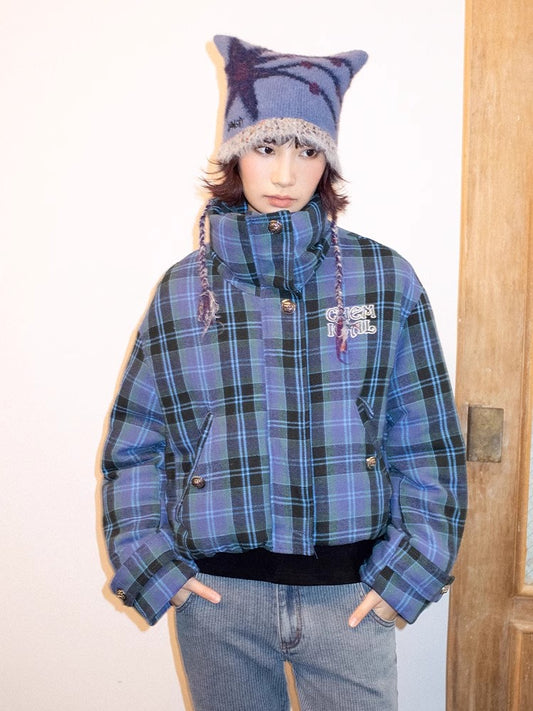 Plaid cotton coat【s0000011123】