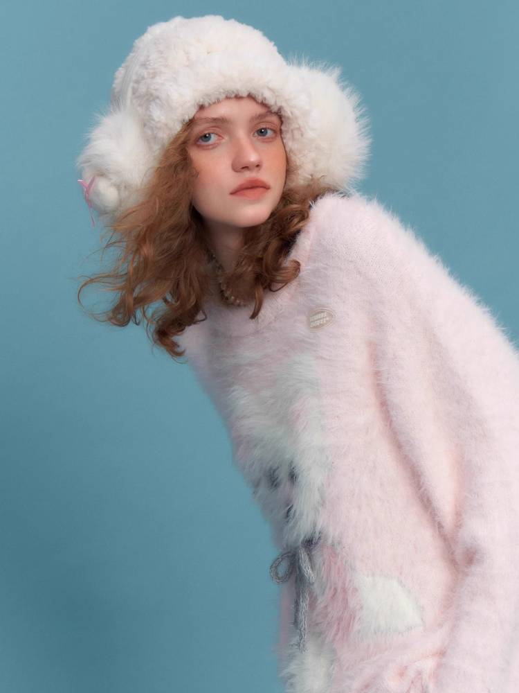 레트로 핑크 스웨터 [S0000011056]