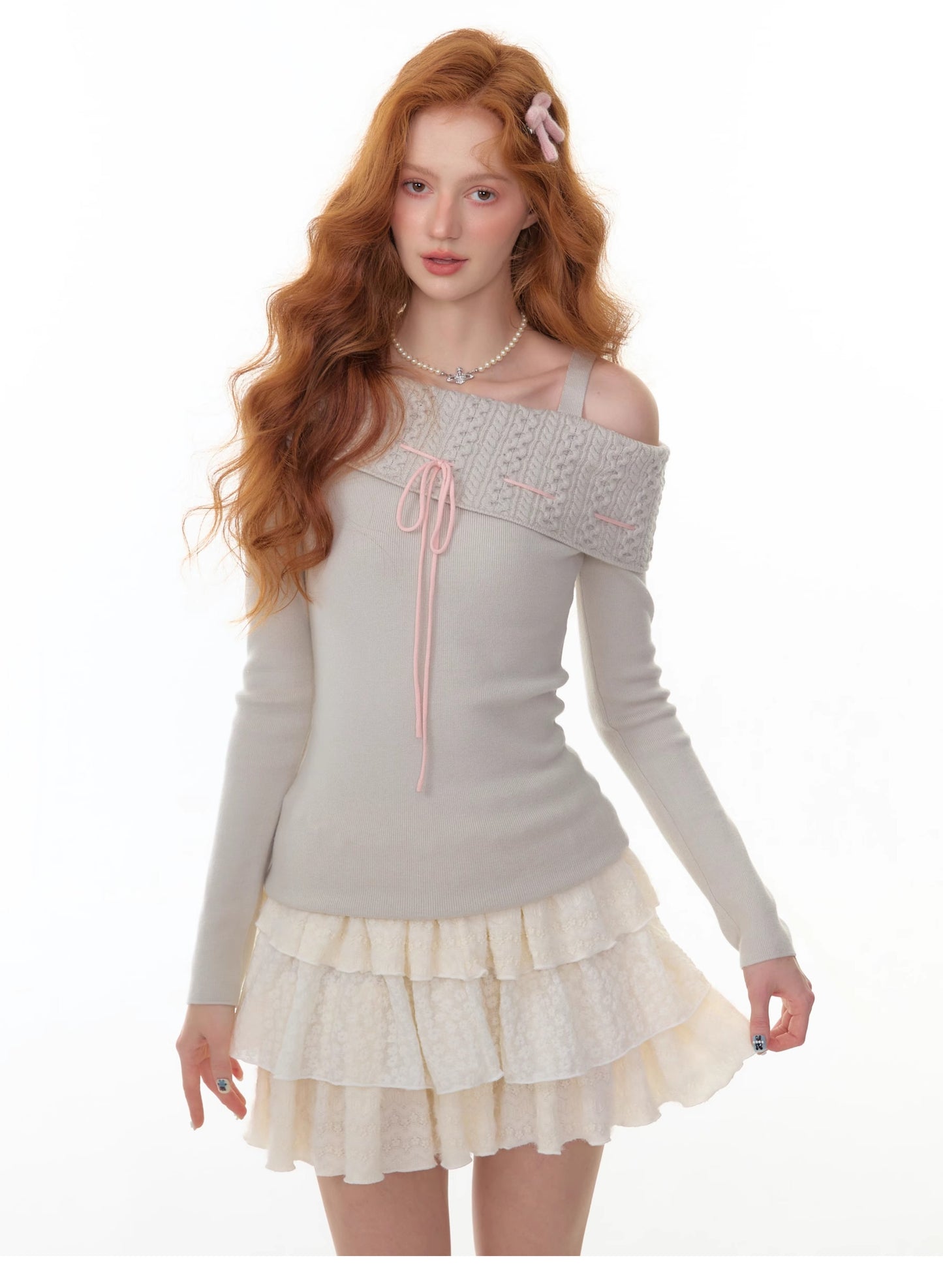 Off-Shoulder Straight-Neck Strapless Fitted Top【s0000014353】
