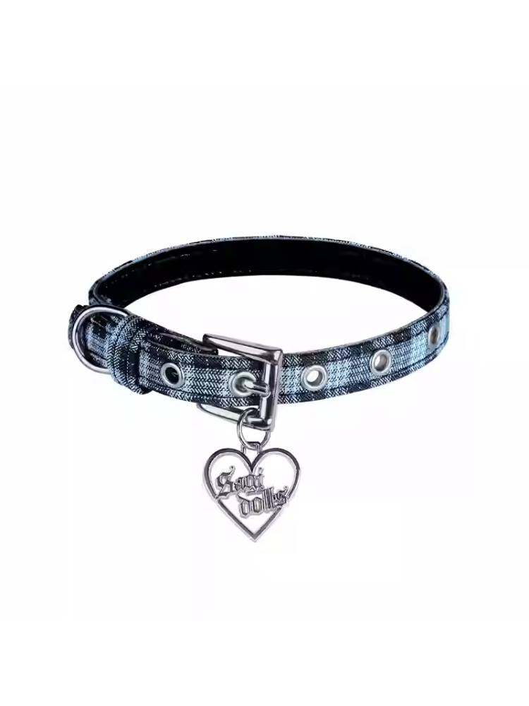 Plaid choker necklace【s0000011288】