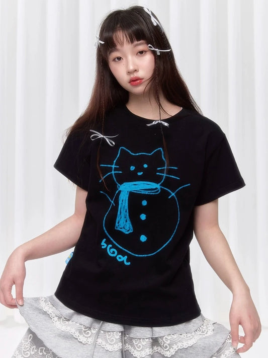 Round neck slim t-shirt【s0000008041】