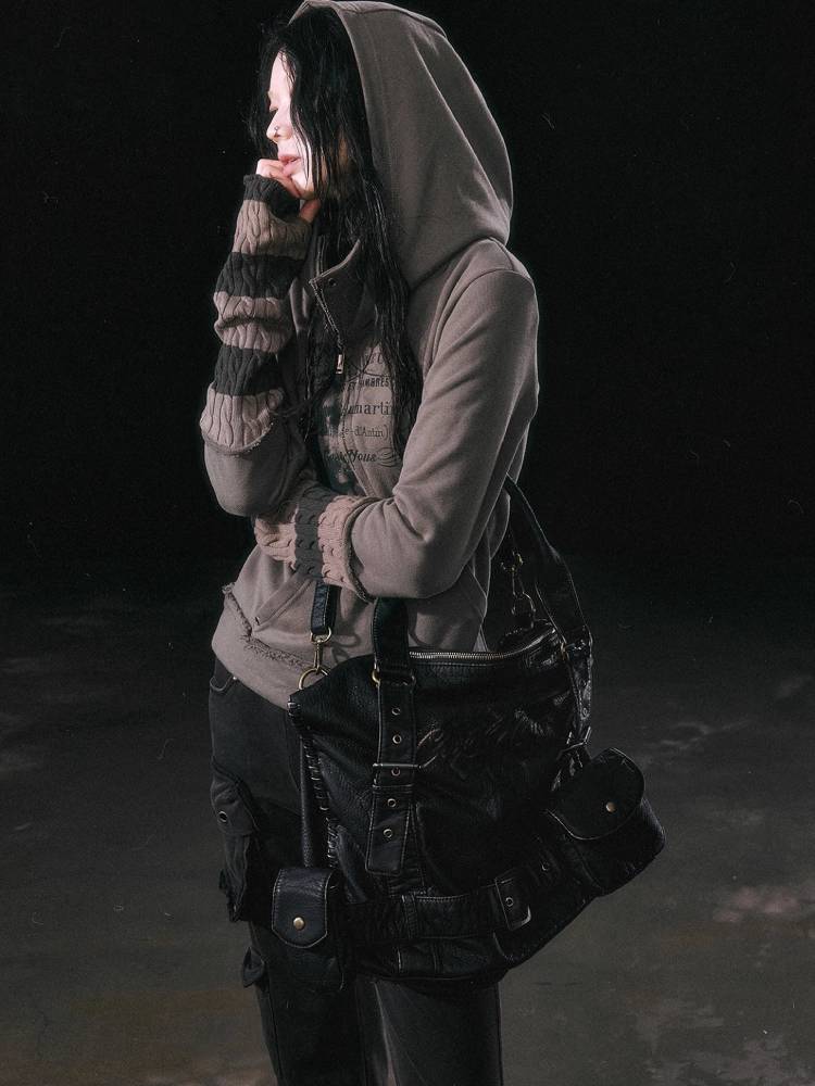 Retro textured leather bag【s0000011450】