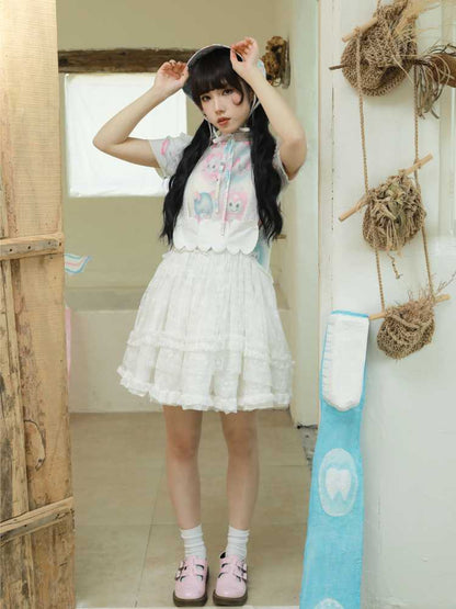 Lace tutu skirt【s0000010078】