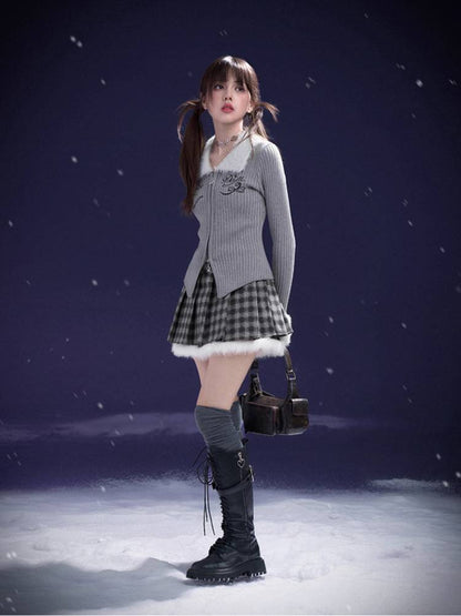 Slim fit knit cardigan【s0000011295】