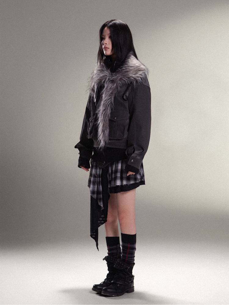 따뜻한 PU 가죽 자켓 [S0000011454]