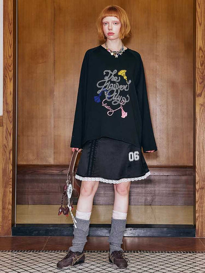 Knitted loose long sleeve T-shirt【s0000009668】