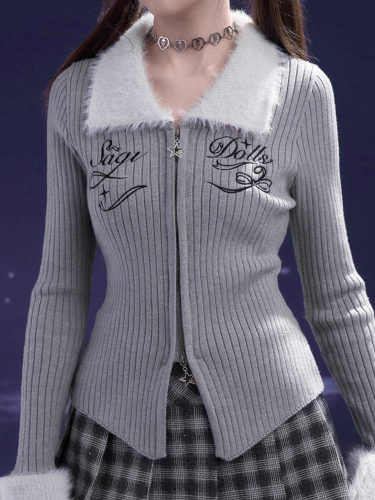 Slim fit knit cardigan【s0000011295】