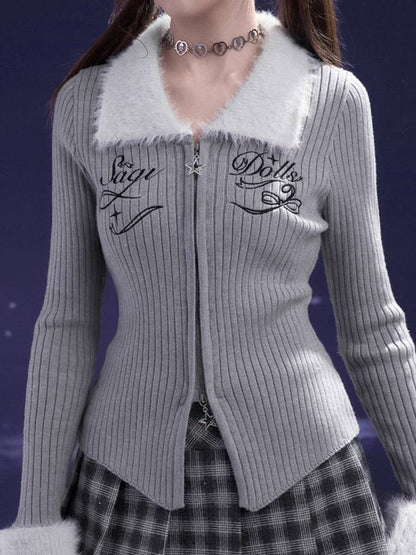 Slim fit knit cardigan【s0000011295】