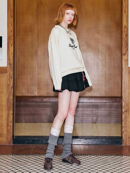 Round Neck Long Sleeve Knit Sweater [S0000010771]