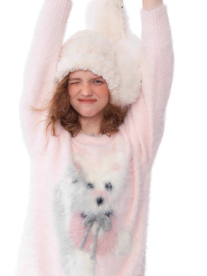 레트로 핑크 스웨터 [S0000011056]