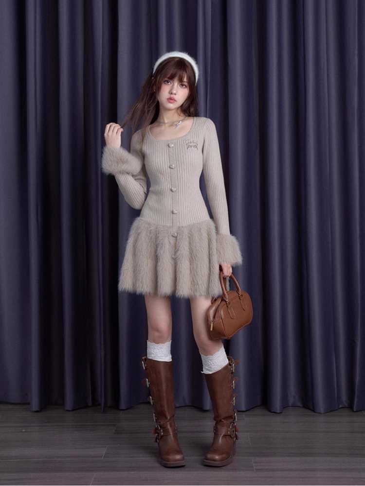 Sweet Knit Dress [S0000010667]