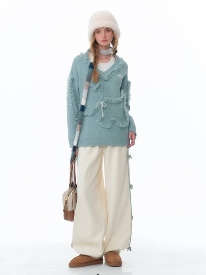 Straight wide leg casual sweatpants【s0000011074】