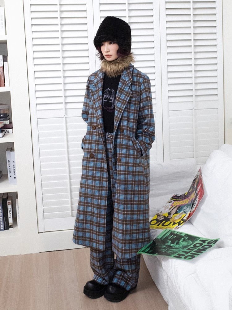 느슨한 격자 무늬 코트 [S0000011306]