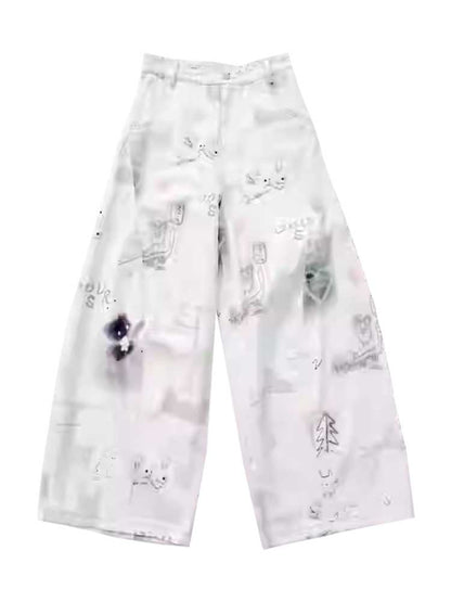 Original Print Wide Pants [S0000010421]