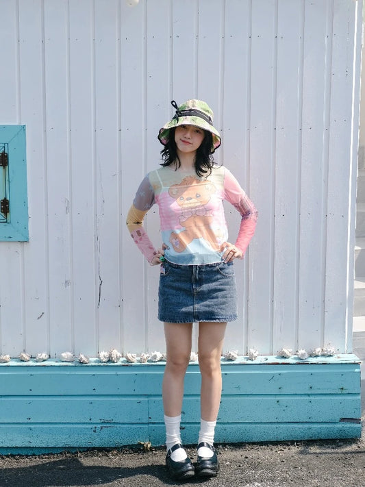 A-line denim skirt【s0000008735】