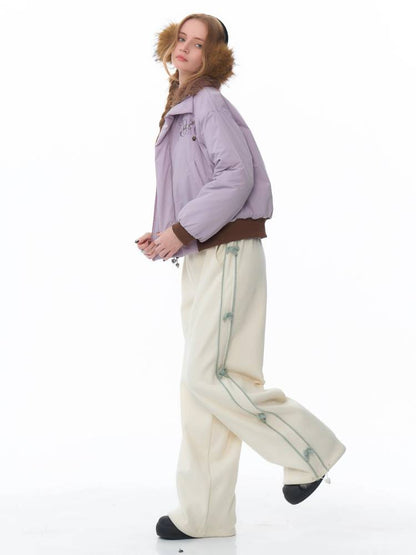 Retro style purple jacket【s0000011077】