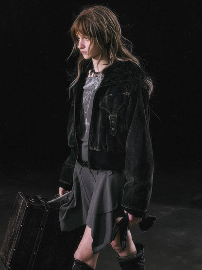 Fur cotton jacket【s0000011451】