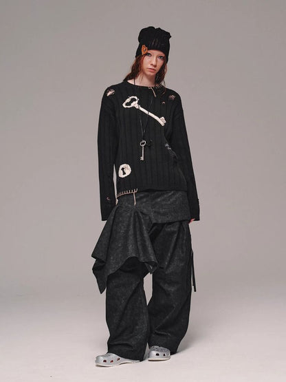 Wide leg casual pants【s0000011463】