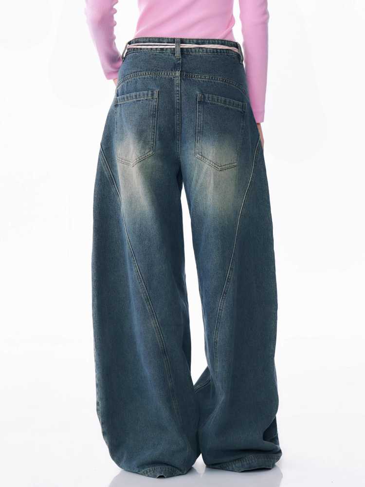 High Waist Slim Wide Leg Jeans [S0000010175]