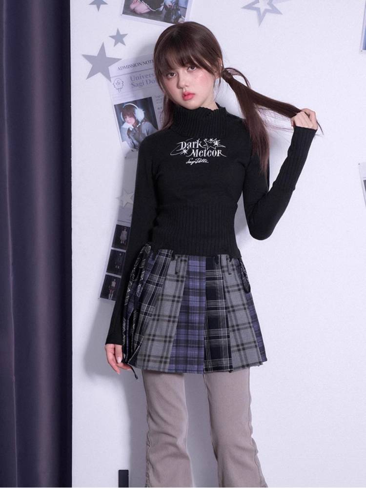 Dark sweet cool slim fit sweater【s0000011300】