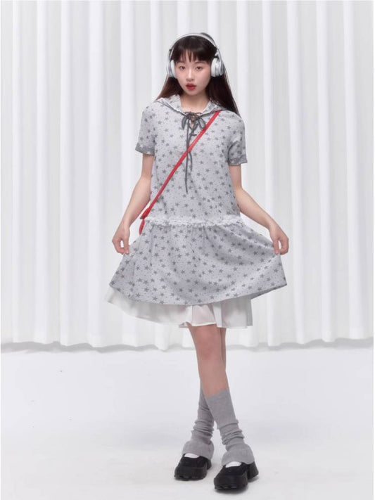 Hooded lace dress【s0000008034】