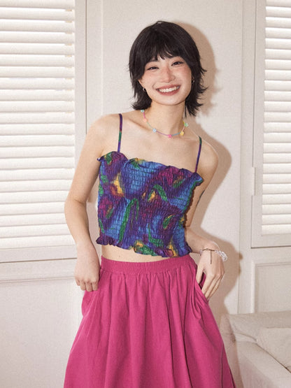 Summer 4-color short camisole【s0000007806】