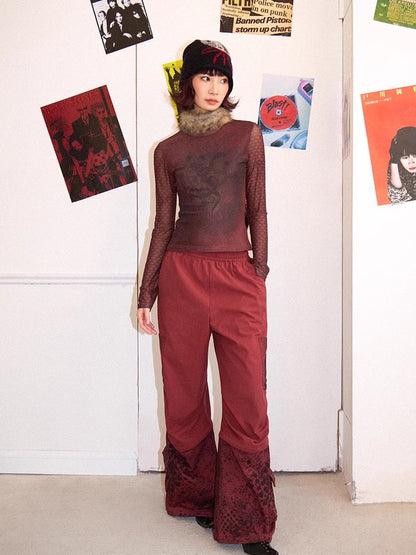 Chemical Girl printed long sleeve T-shirt【s0000011551】