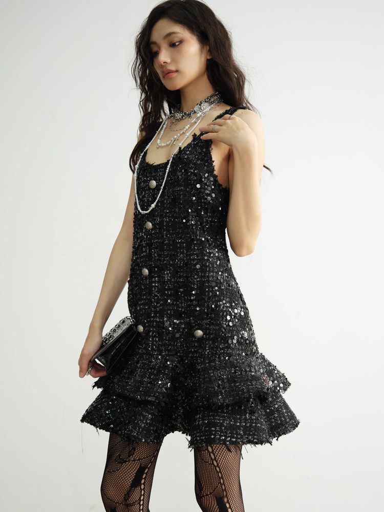 SEQUINED CAKE Dress [S0000010923]