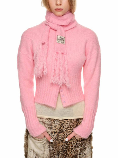 Alpaca wool scarf【s0000011396】