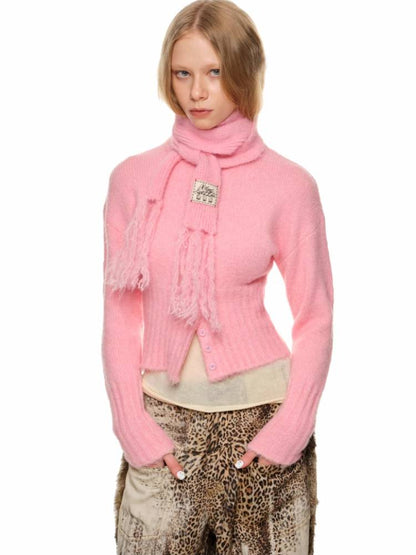 Alpaca wool scarf【s0000011396】