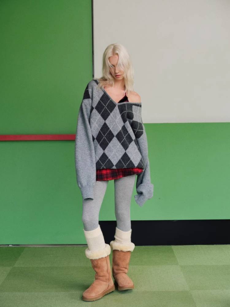 대학 스타일 니트 스웨터 [S0000011376]