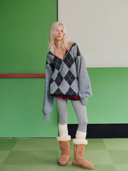 대학 스타일 니트 스웨터 [S0000011376]