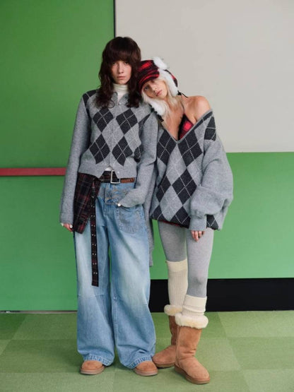 대학 스타일 니트 스웨터 [S0000011376]