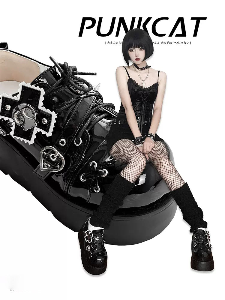 Hot girl original punk style platform shoes【s0000006208】
