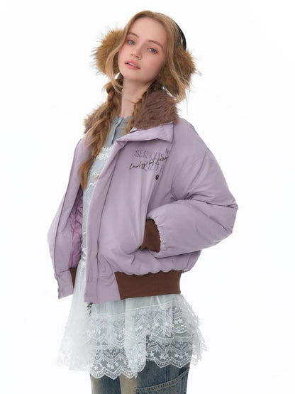 Retro style purple jacket【s0000011077】