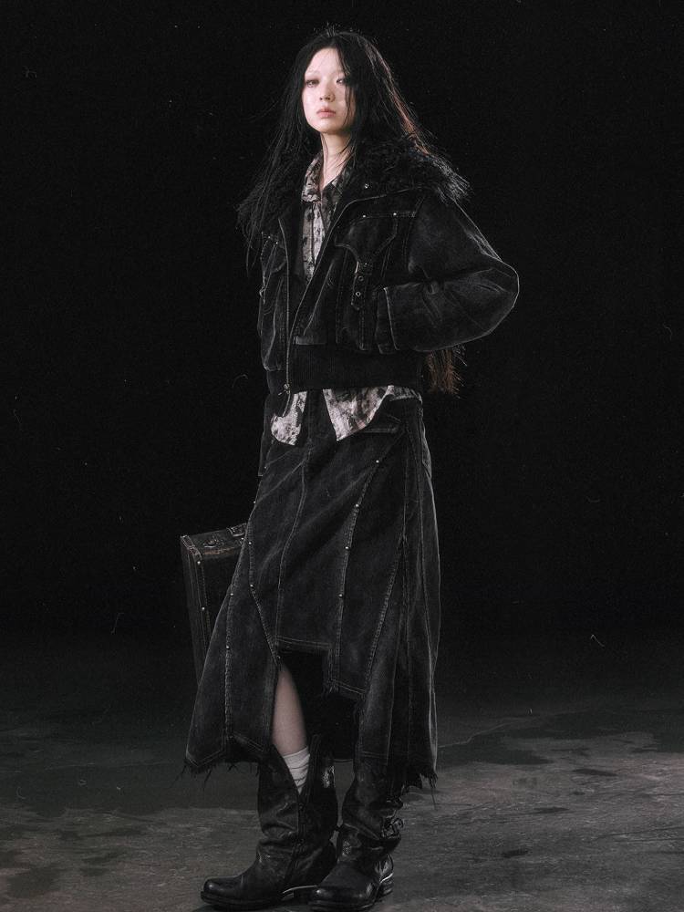 Fur cotton jacket【s0000011451】