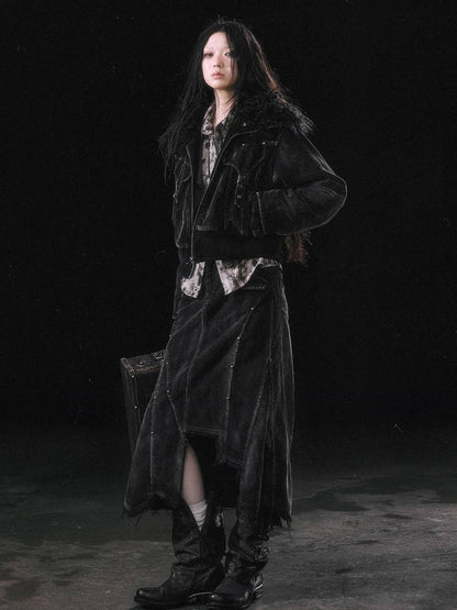 Fur cotton jacket【s0000011451】