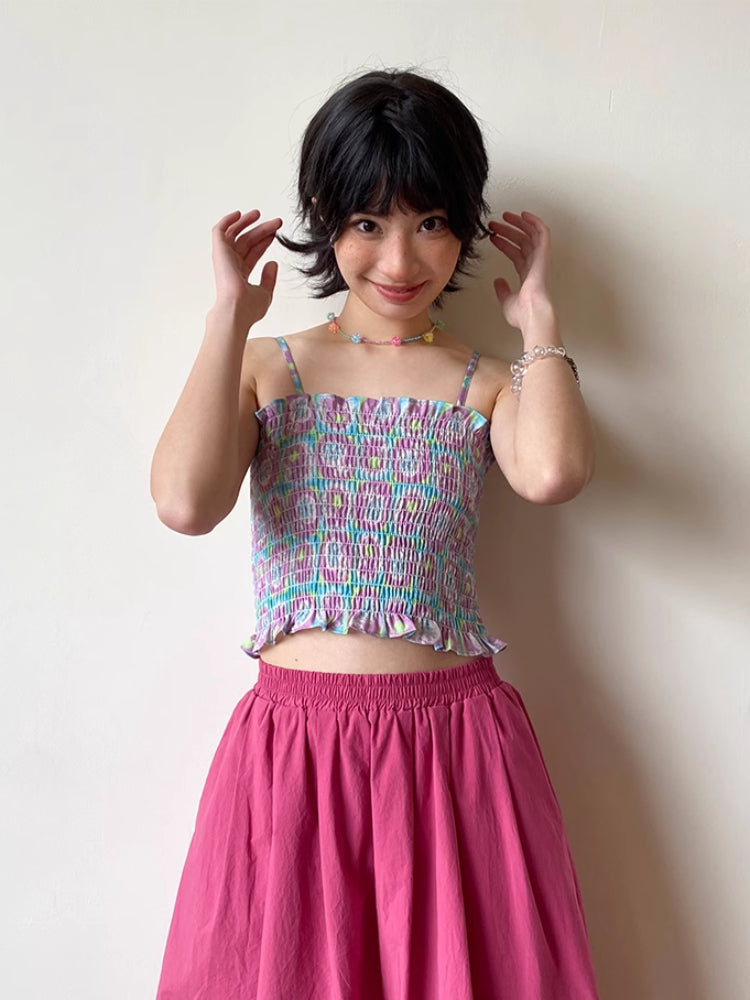 Summer 4-color short camisole【s0000007806】