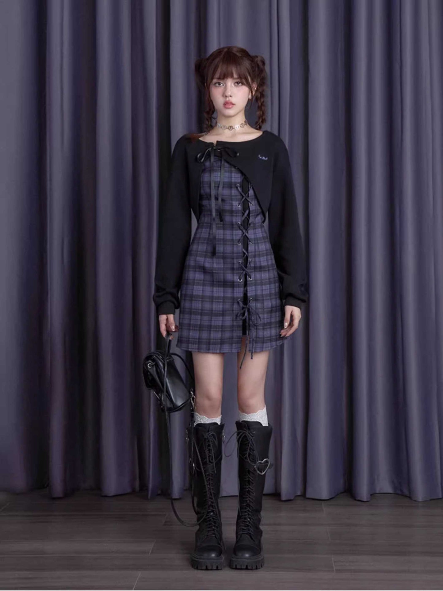 Plaid Dress Set [S0000010668]