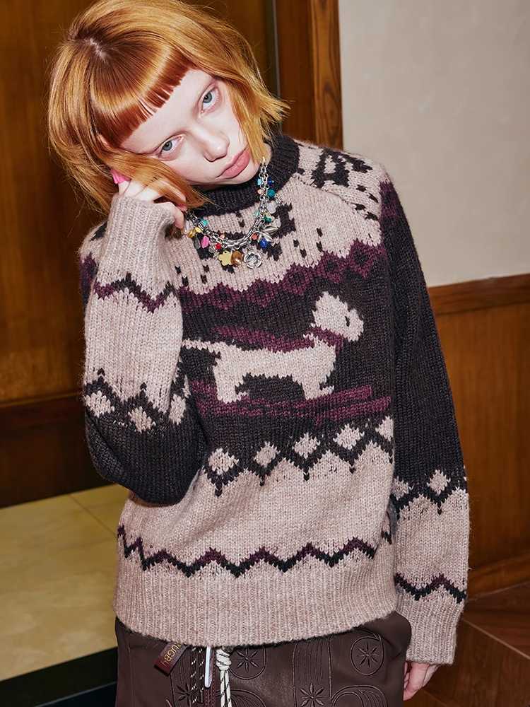 Puppy long sleeve knit sweater【s0000010776】