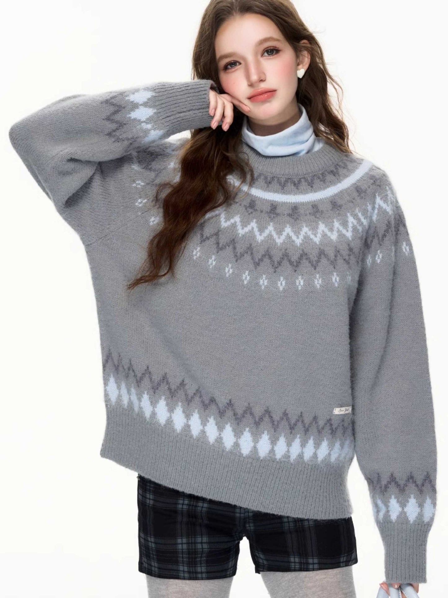 JACQUARD PULLOVER SWEATER [S0000010616]