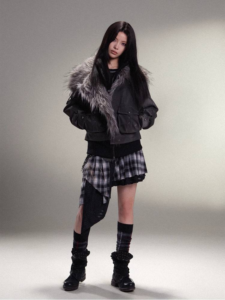 따뜻한 PU 가죽 자켓 [S0000011454]