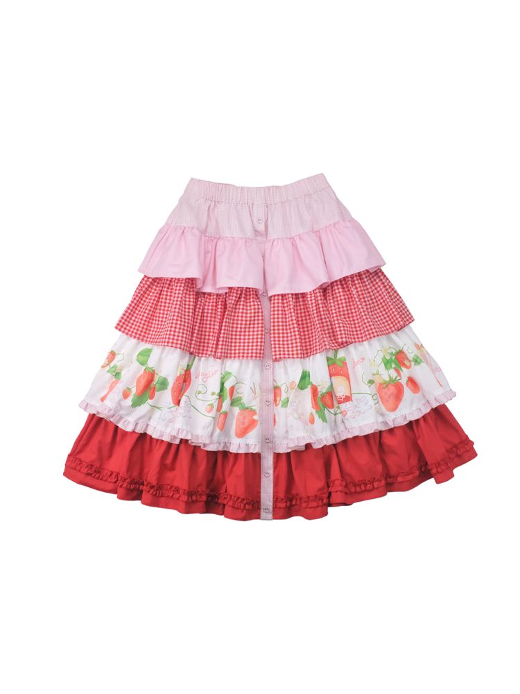 Animal Paradise Pink Strawberry Cake Skirt【s0000002813】