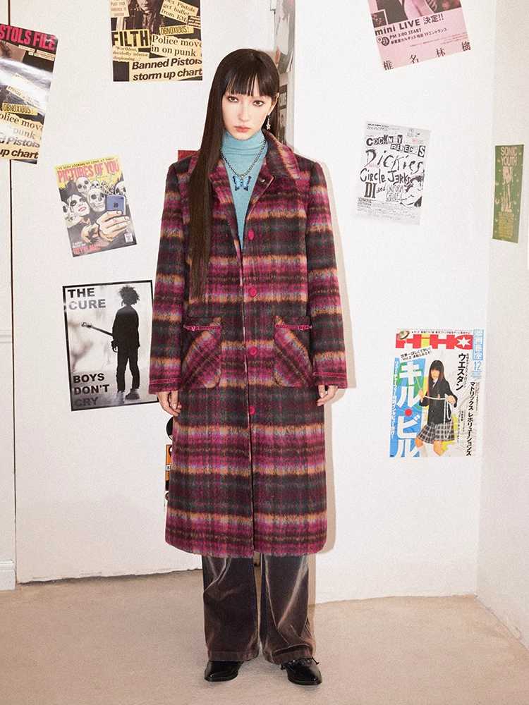 PLAID WOOL COAT [S0000010705]